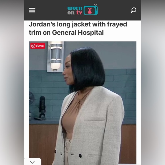 Zara Monteco ZW Collection 100% Wool Coat size Large- worn on tv. Ivory/Cream - Picture 8 of 8